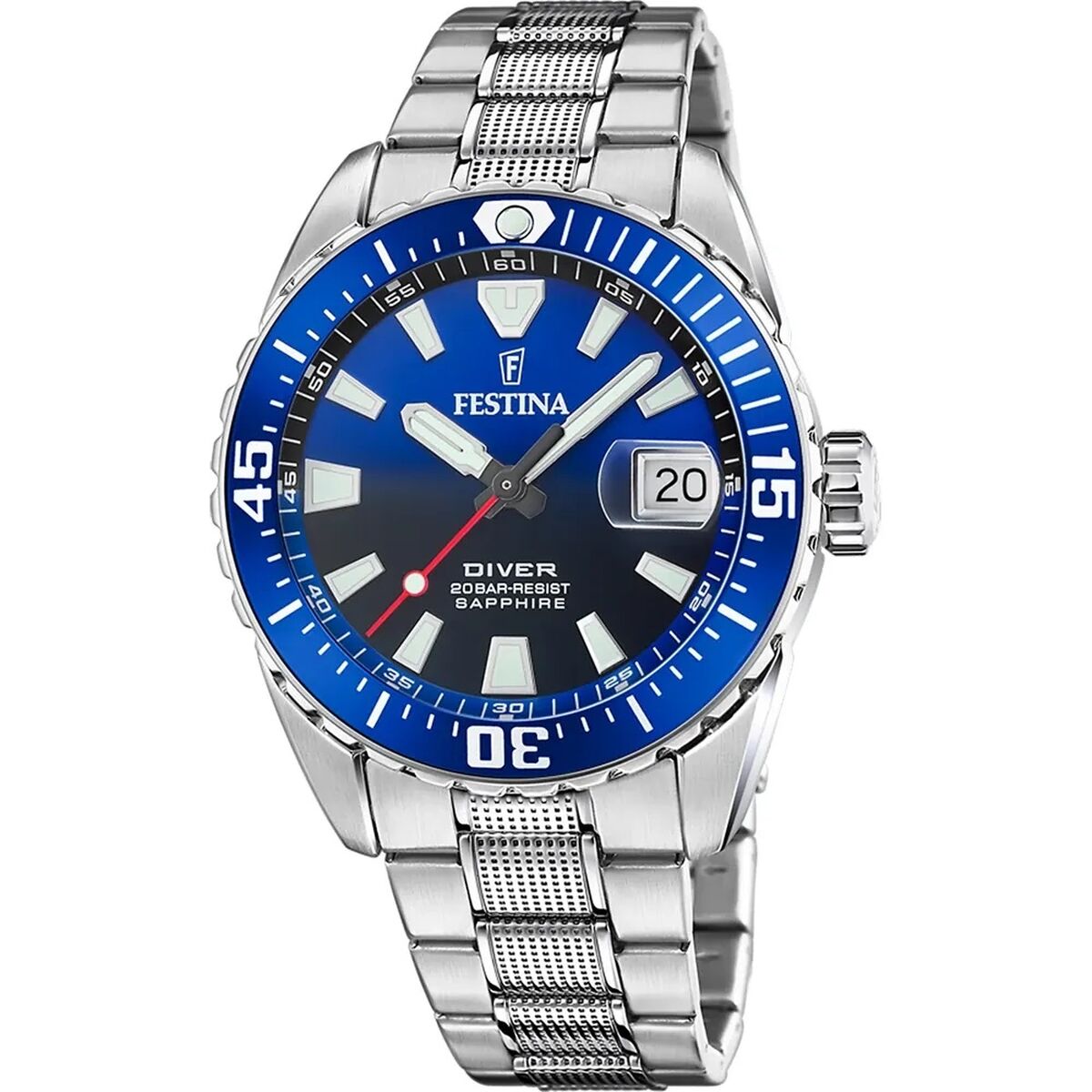 Herreur Festina F20669/1 Sølvfarvet