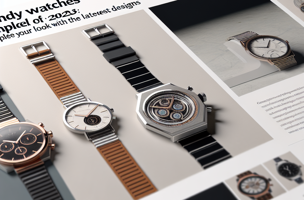 Trendy ure: Gør dit look komplet med de nyeste designs