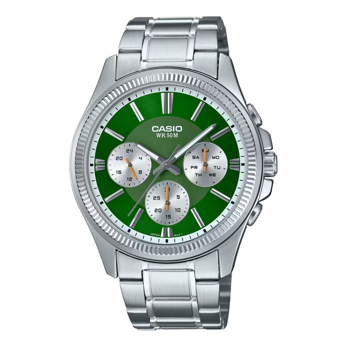 Herreur Casio MTP-1375D-3A Sølvfarvet (Ø 42 mm)