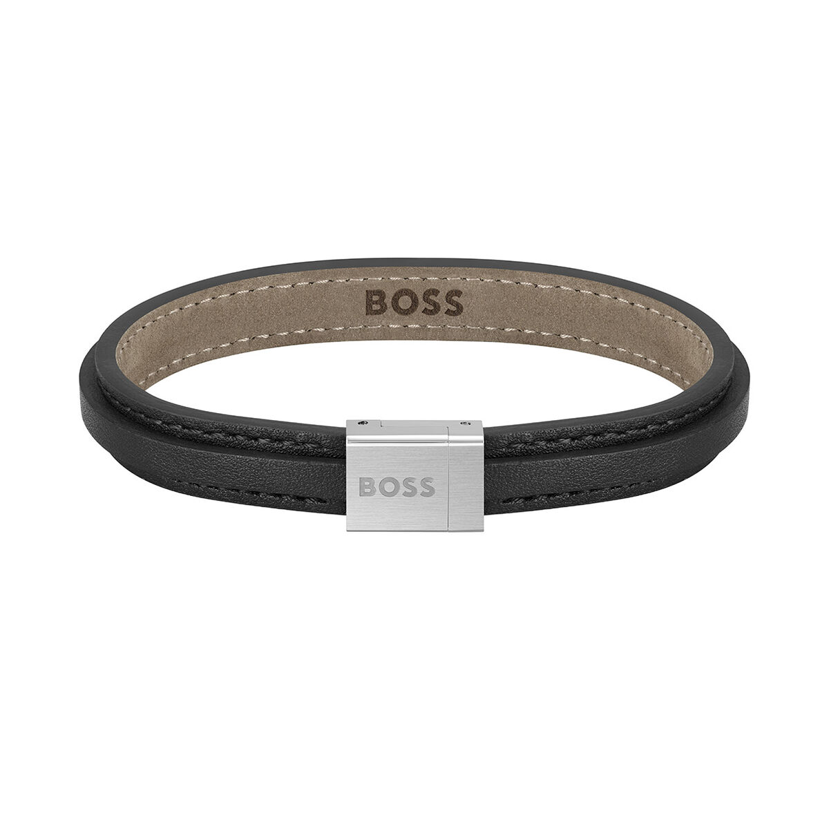 Armbånd til mænd Hugo Boss 1580328S Læder 20 cm
