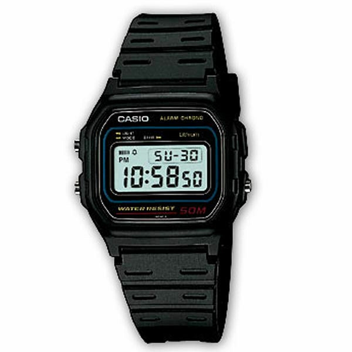 Herreur Casio W-59-1VQES Sort Grå (Ø 34 mm)